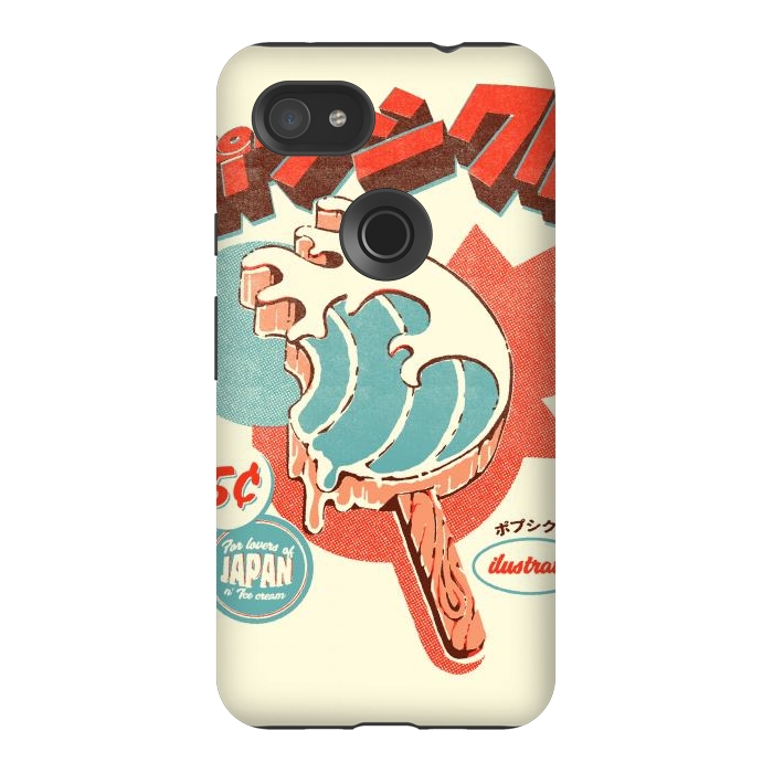 Pixel 3AXL StrongFit Great Wave Ice Pop by Ilustrata