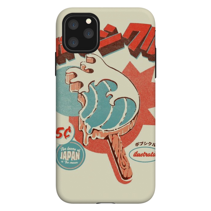 iPhone 11 Pro Max StrongFit Great Wave Ice Pop by Ilustrata