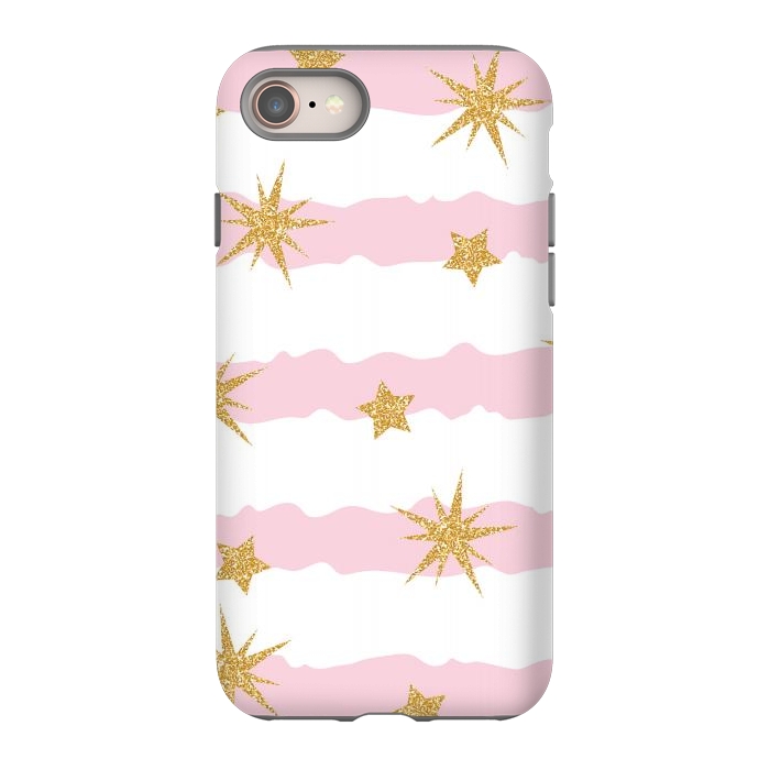 iPhone 8 StrongFit Golden Stars Pattern by Bledi