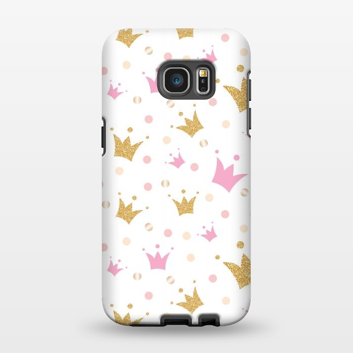 Galaxy S7 EDGE StrongFit Golden Crowns Pattern by Bledi