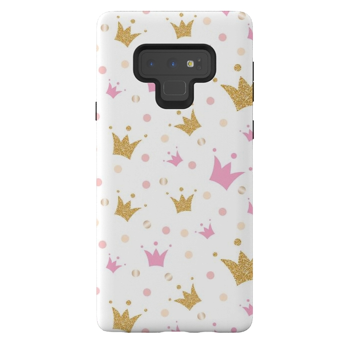Galaxy Note 9 StrongFit Golden Crowns Pattern by Bledi