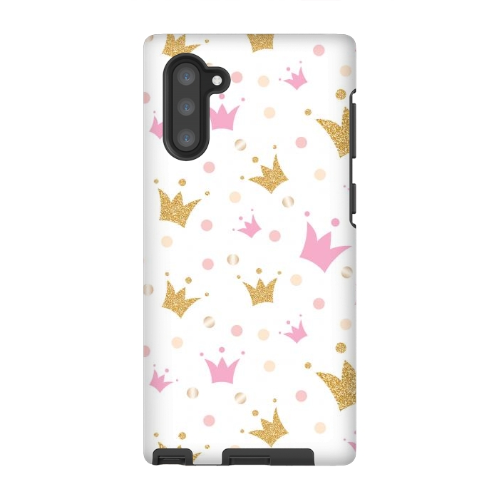 Galaxy Note 10 StrongFit Golden Crowns Pattern by Bledi