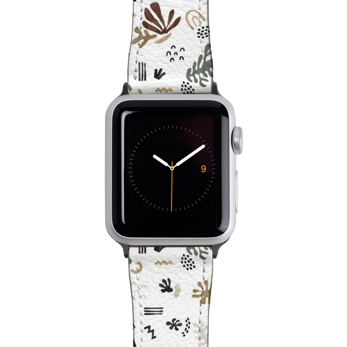 Watch 38mm / 40mm Strap PU leather Abstract simple nature shapes I by Mmartabc