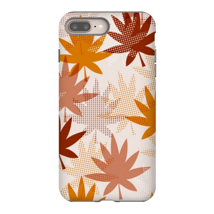 iPhone 8 plus StrongFit leaves pattern autumn by MALLIKA