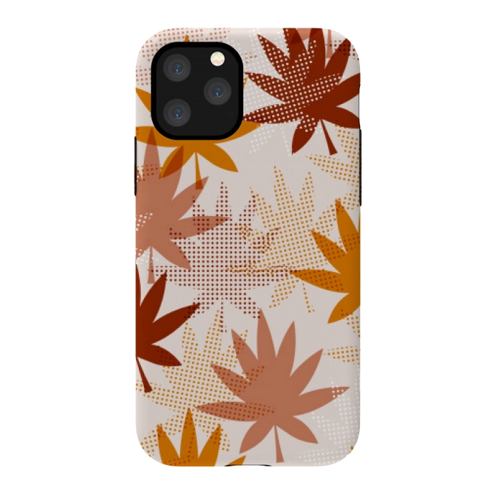 iPhone 11 Pro StrongFit leaves pattern autumn by MALLIKA