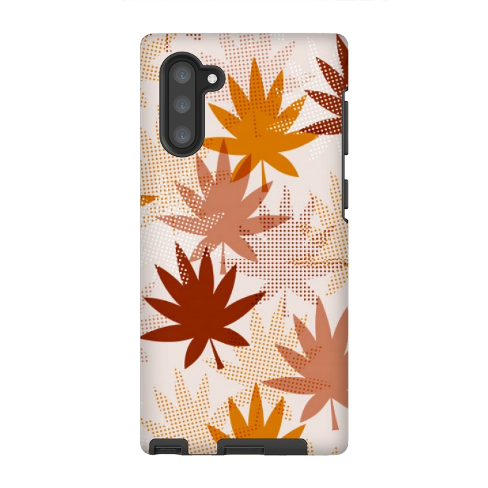 Galaxy Note 10 StrongFit leaves pattern autumn by MALLIKA