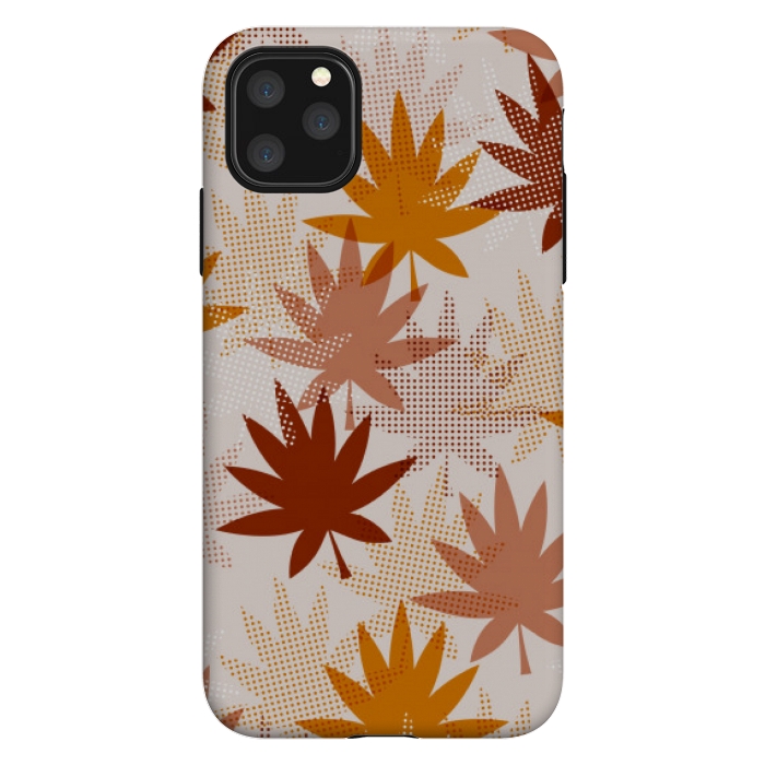 iPhone 11 Pro Max StrongFit leaves pattern autumn by MALLIKA