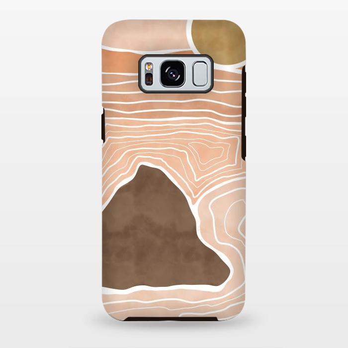 Galaxy S8 plus StrongFit Orange desert dunes by Mmartabc