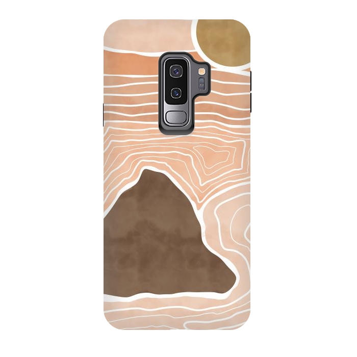 Galaxy S9 plus StrongFit Orange desert dunes by Mmartabc