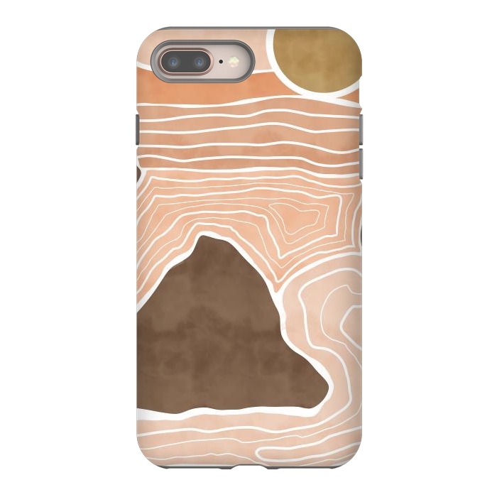 iPhone 8 plus StrongFit Orange desert dunes by Mmartabc