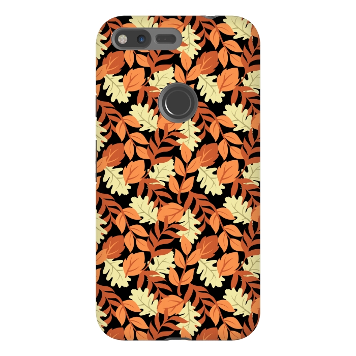 Pixel XL StrongFit autumn black leaves pattern 4 by MALLIKA