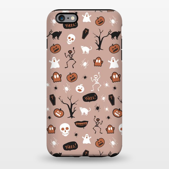 iPhone 6/6s plus StrongFit Playful neutral Halloween monsters pattern by Oana 