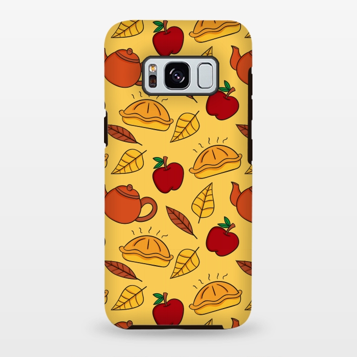 Galaxy S8 plus StrongFit apple pie pattern by MALLIKA