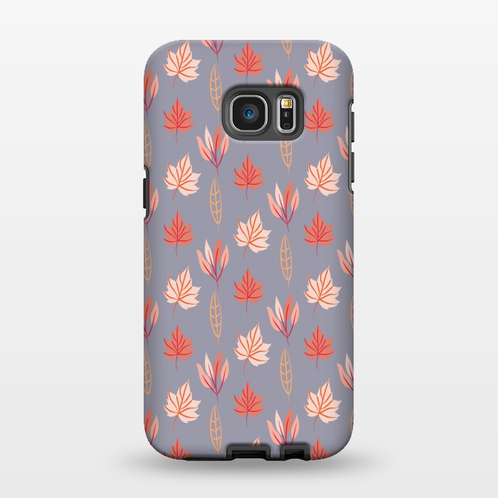 Galaxy S7 EDGE StrongFit orange autumn leaves by MALLIKA