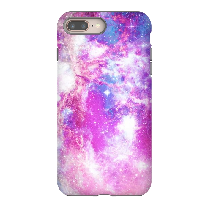 iPhone 7 plus StrongFit Pink blue starry galaxy by Oana 