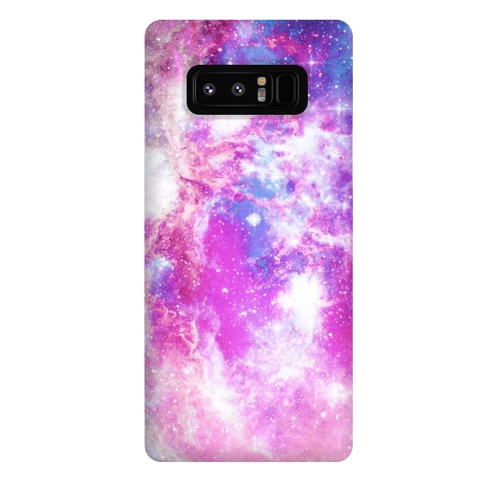 Galaxy Note 8 StrongFit Pink blue starry galaxy by Oana 