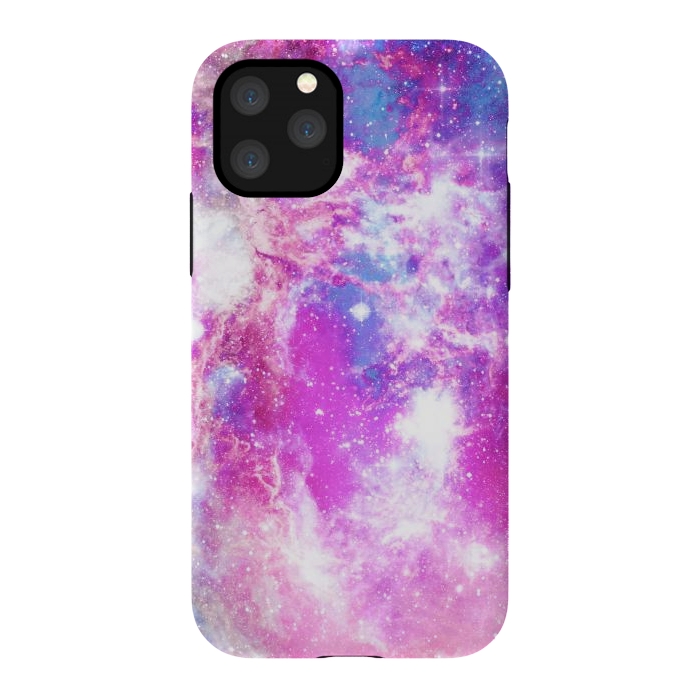 iPhone 11 Pro StrongFit Pink blue starry galaxy by Oana 