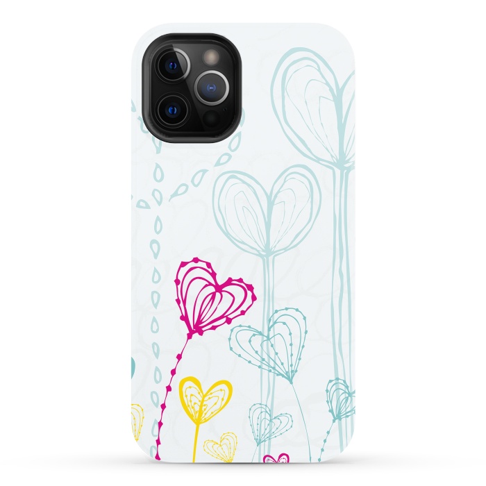 iPhone 12 Pro StrongFit Love Garden  White by MaJoBV