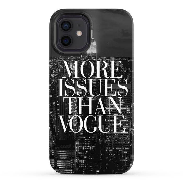 iPhone 12 StrongFit Siphone vogue issues nyc skyline by Rex lambo
