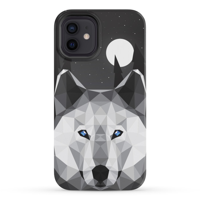iPhone 12 mini StrongFit The Tundra Wolf by Davies Babies