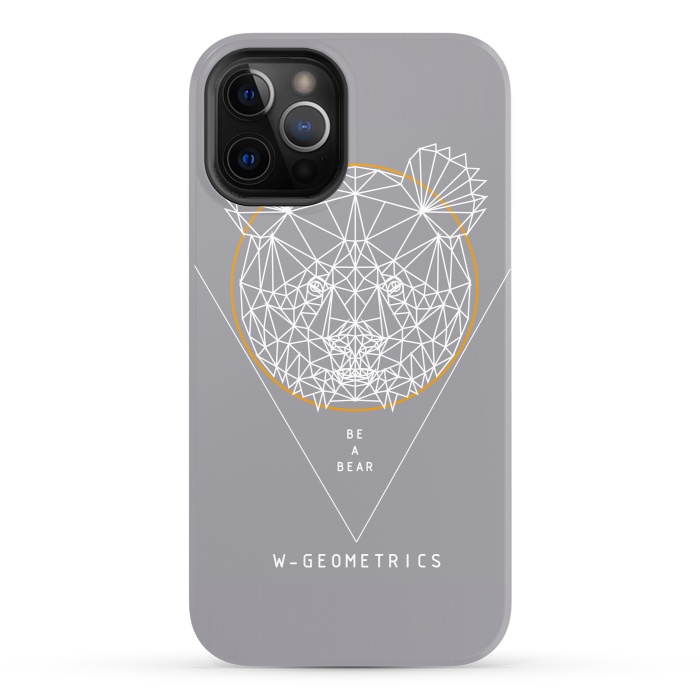 iPhone 12 Pro StrongFit Bear by W-Geometrics