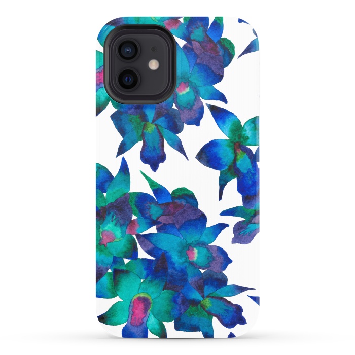 iPhone 12 StrongFit Oceanic Orchid Fascination by Amaya Brydon