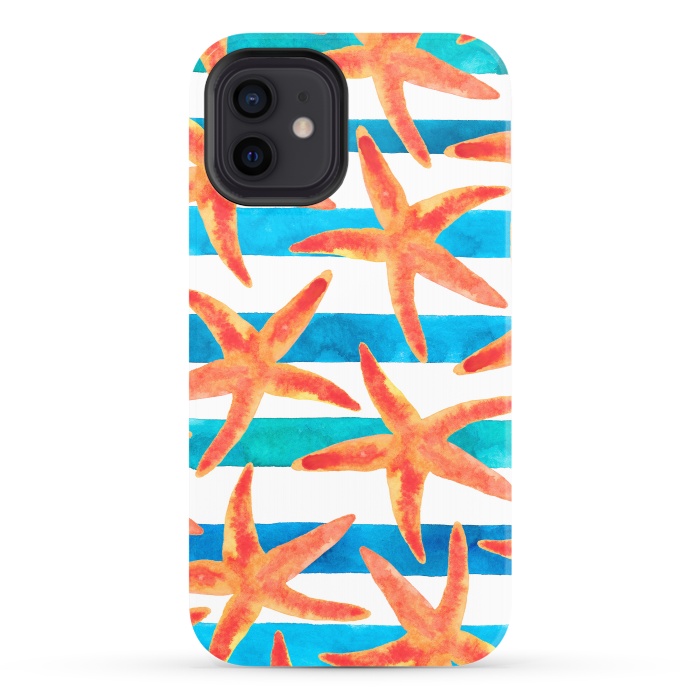 iPhone 12 StrongFit Starfish Tropics by Amaya Brydon