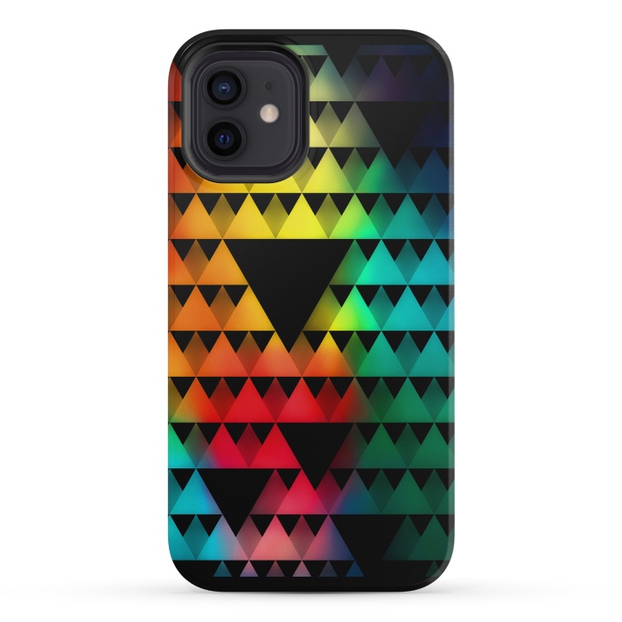 iPhone 12 mini StrongFit Triangular Pattern by Mitxel Gonzalez