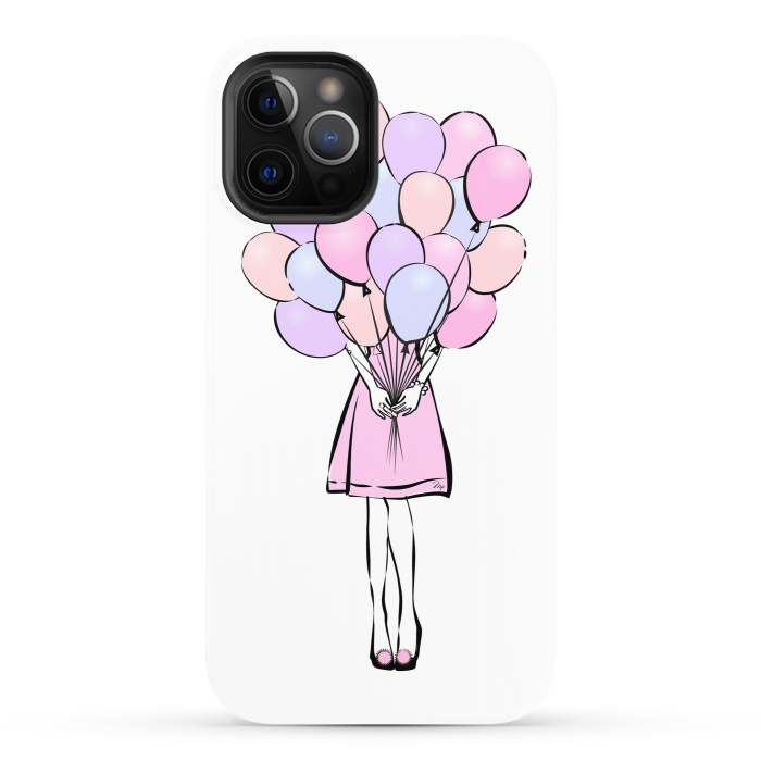 iPhone 12 Pro StrongFit Balloon Girl  by Martina