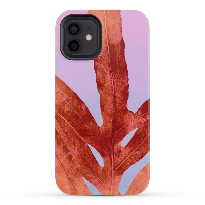 iPhone 12 mini StrongFit Red Fern Pantone by ANoelleJay