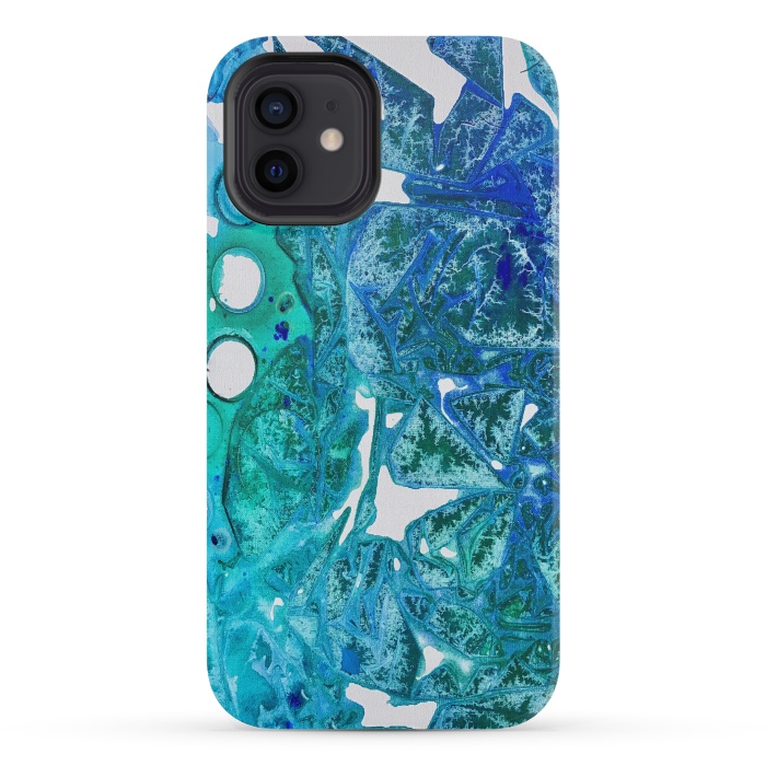 iPhone 12 mini StrongFit Sea Leaves by ANoelleJay