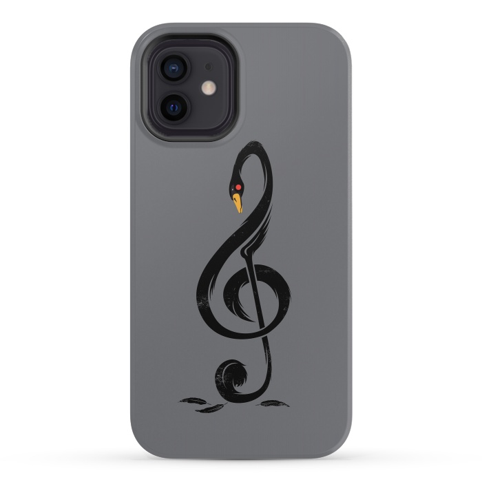iPhone 12 mini StrongFit Black Swan's Melody by Steven Toang