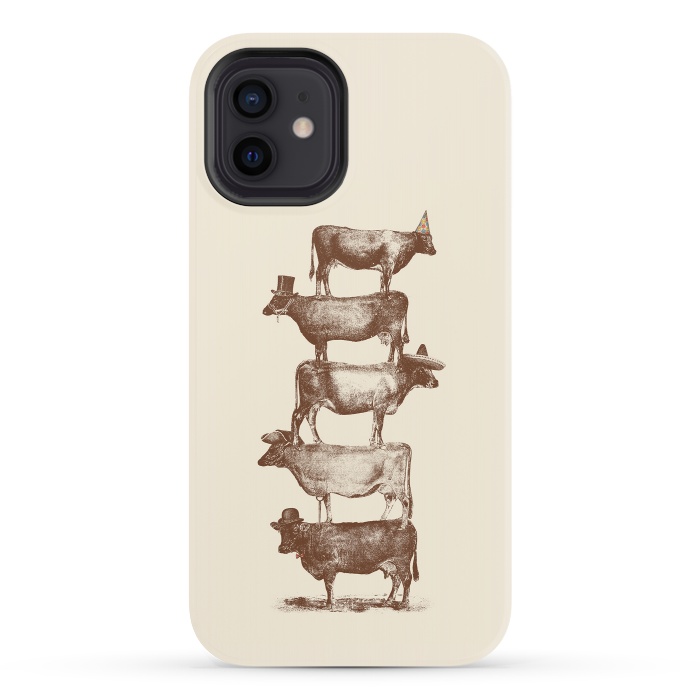 iPhone 12 StrongFit Cow Cow Nuts by Florent Bodart