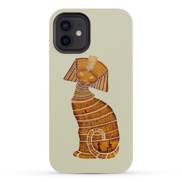 iPhone 12 mini StrongFit Sphinx Cat by Tummeow
