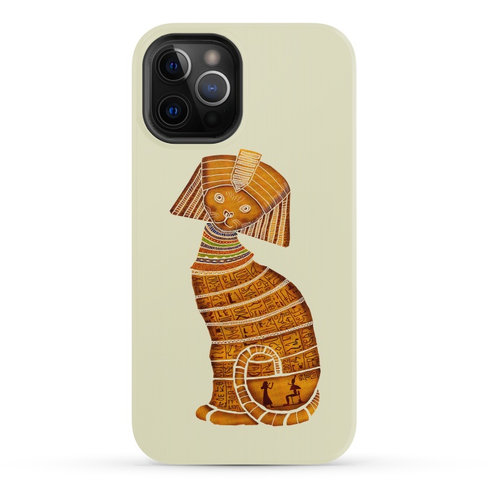 iPhone 12 Pro StrongFit Sphinx Cat by Tummeow