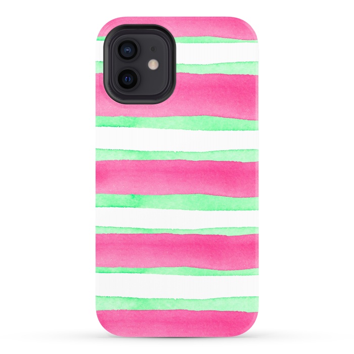 iPhone 12 StrongFit Peppermint Candy by Amaya Brydon