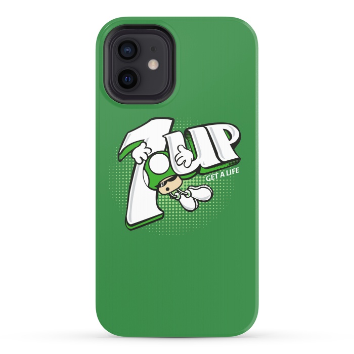 iPhone 12 StrongFit 1UP Get a Life by Samiel Art