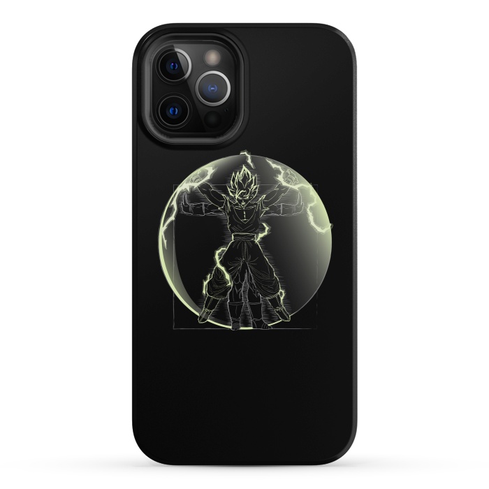 iPhone 12 Pro StrongFit Vitruvian Saiyan Goku by Samiel Art