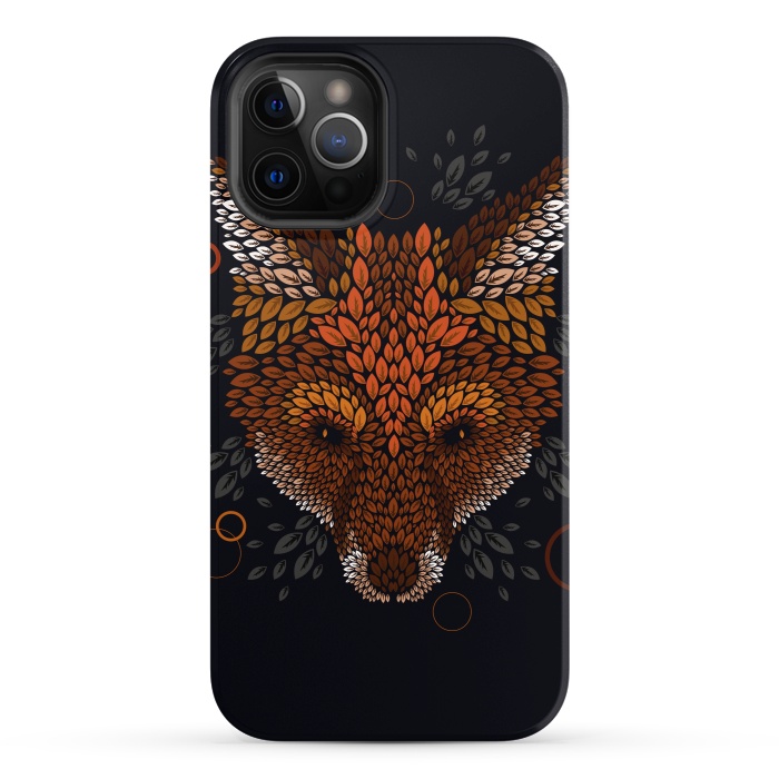 iPhone 12 Pro StrongFit Fox Face by Q-Artwork
