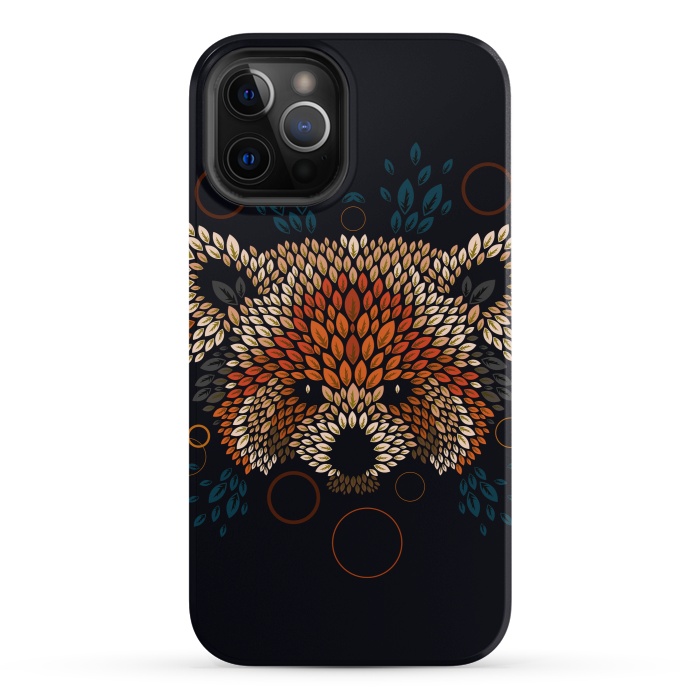 iPhone 12 Pro StrongFit Red Panda Face by Q-Artwork