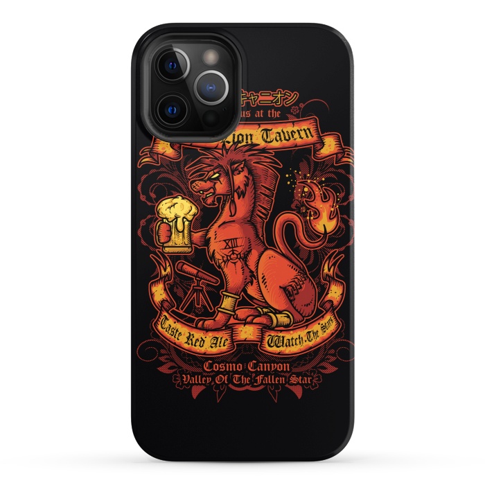 iPhone 12 Pro StrongFit Red Lion Tavern by Q-Artwork
