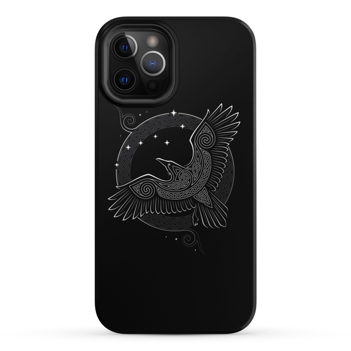 iPhone 12 Pro StrongFit NORTHERN RAVEN ( Path to the North ) by RAIDHO
