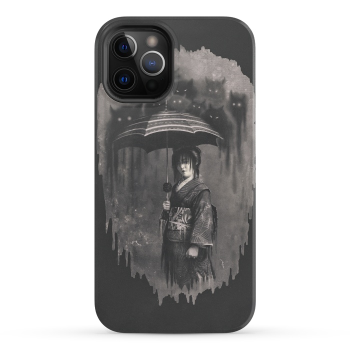iPhone 12 Pro StrongFit Lady Rain by 38 Sunsets