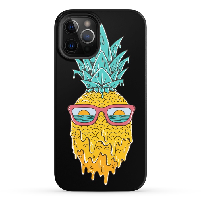 iPhone 12 Pro StrongFit Pineapple Summer by Coffee Man
