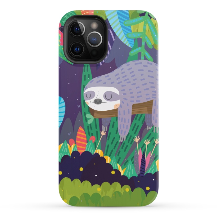 iPhone 12 Pro StrongFit Sloth in nature by Maria Jose Da Luz