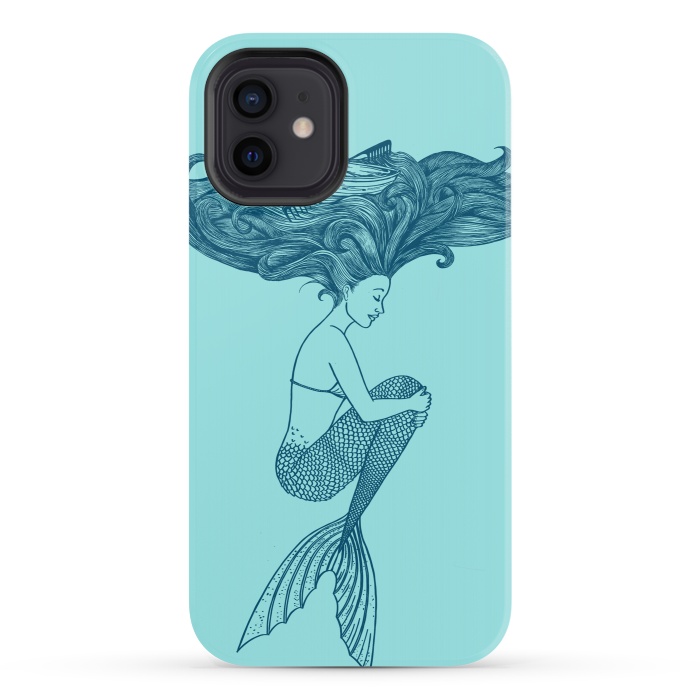 iPhone 12 StrongFit Mermaid Hairs by Coffee Man