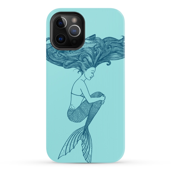 iPhone 12 Pro StrongFit Mermaid Hairs by Coffee Man