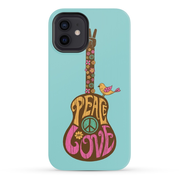 iPhone 12 mini StrongFit Peace and love by Coffee Man