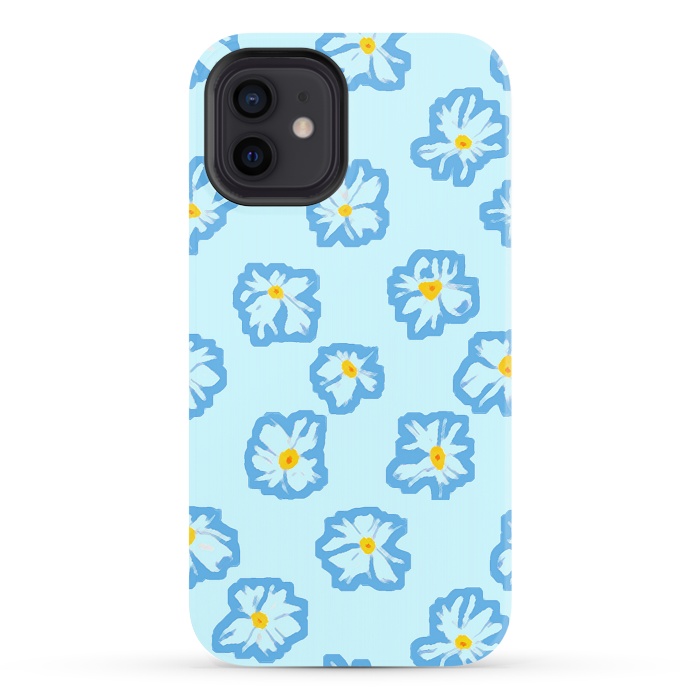 iPhone 12 StrongFit Happy Daysies by Bettie * Blue