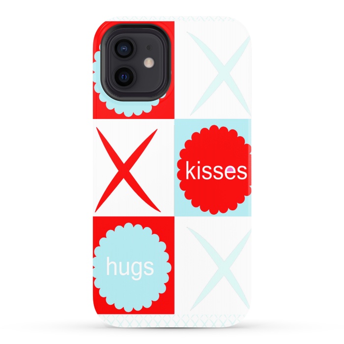 iPhone 12 StrongFit Hugs & Kissies by Bettie * Blue